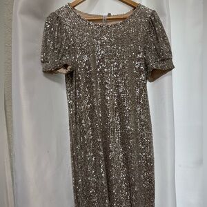 Cable & Gauge Gold Sparkle Dress